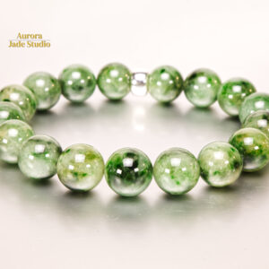 Natural Burmese Green Jadeite Bracelet