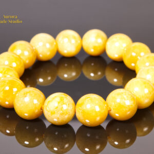 Natural Yellow Jadeite Bracelet