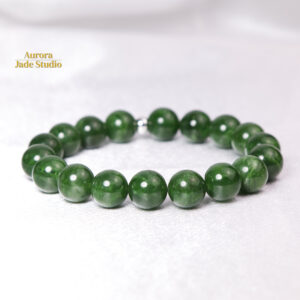 Natural Nephrite Jade Bracelet - 12mm