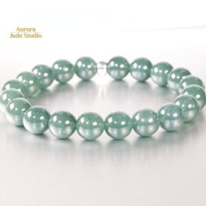 Guatemalan Blue-Green Jadeite Bracelet