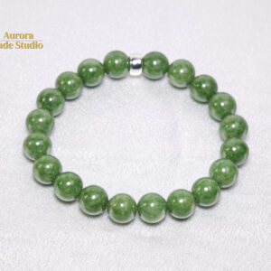 Green Burmese Jadeite Bracelet 10.70 mm