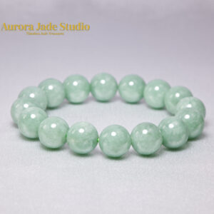 Apple Green Burmese Jade Bracelet