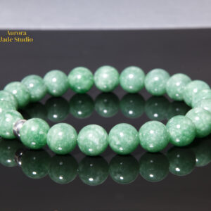 Natural Green Burmese Jadeite Bracelet
