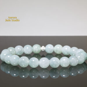 Natural Icy Green Jadeite Bracelet