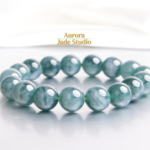 Natural Guatemalan Green Jadeite Bracelet – Certified Type A Jade