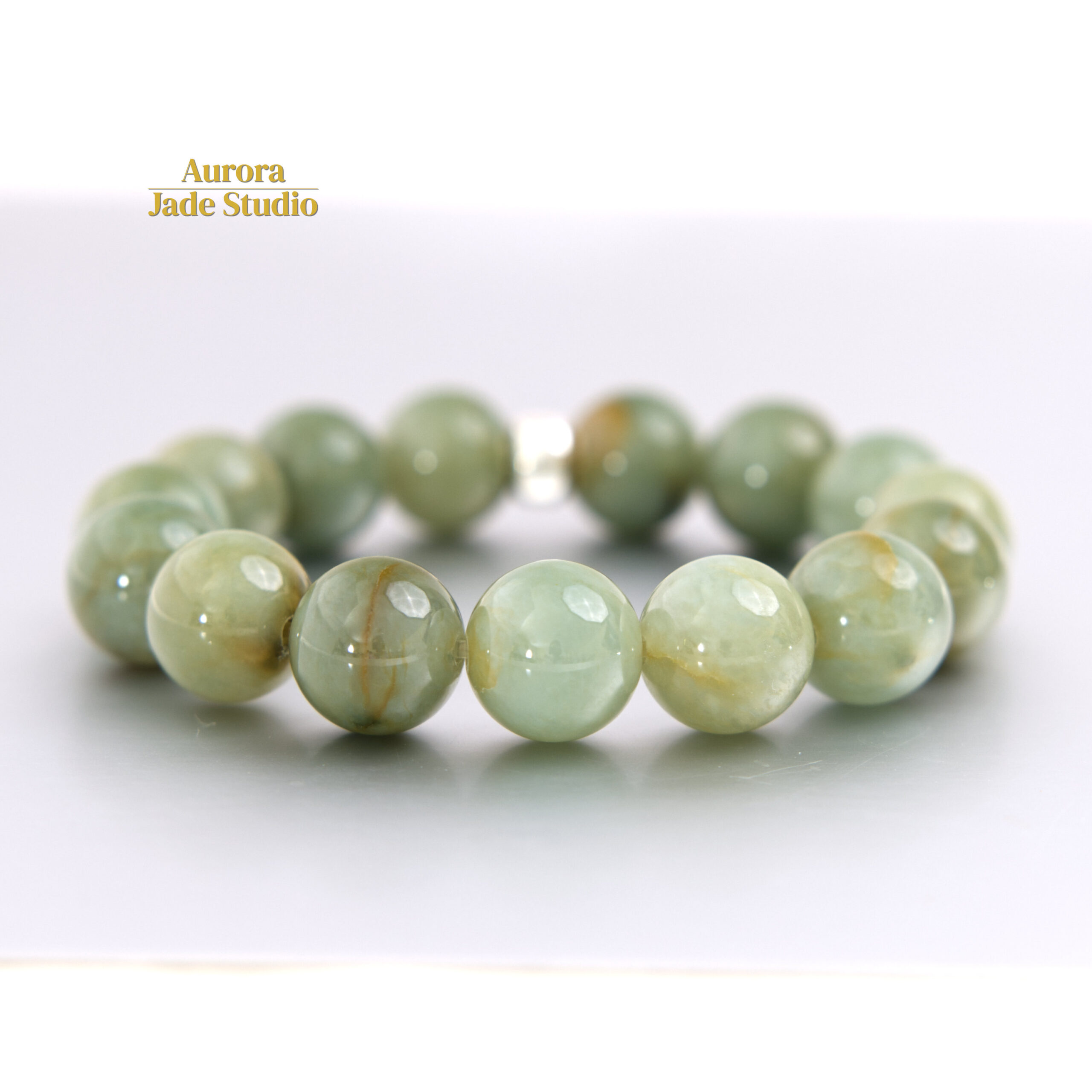 Natural Burmese Jadeite Bracelet – Celadon Green Statement Piece
