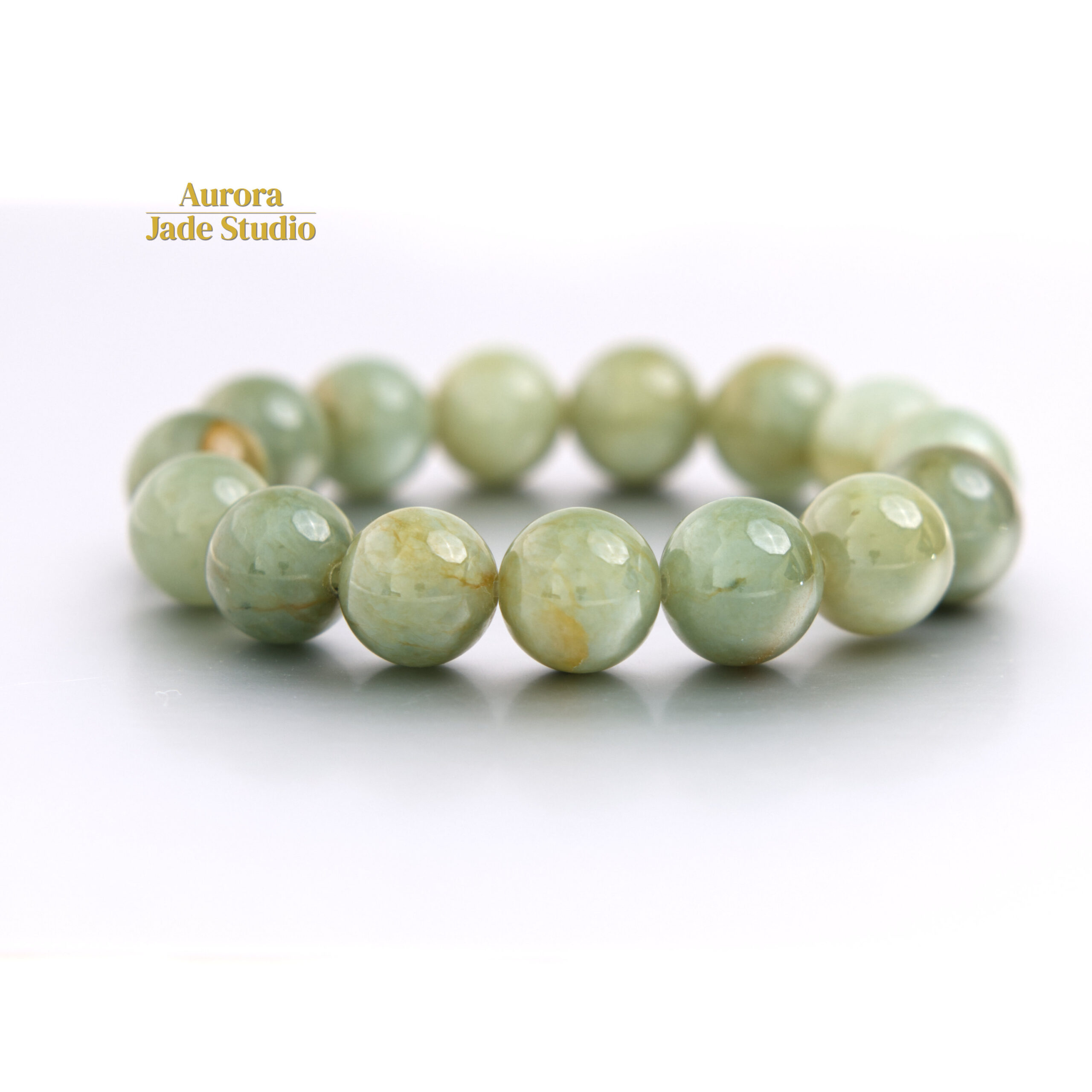 Natural Burmese Jadeite Bracelet – Celadon Green Statement Piece - Image 7