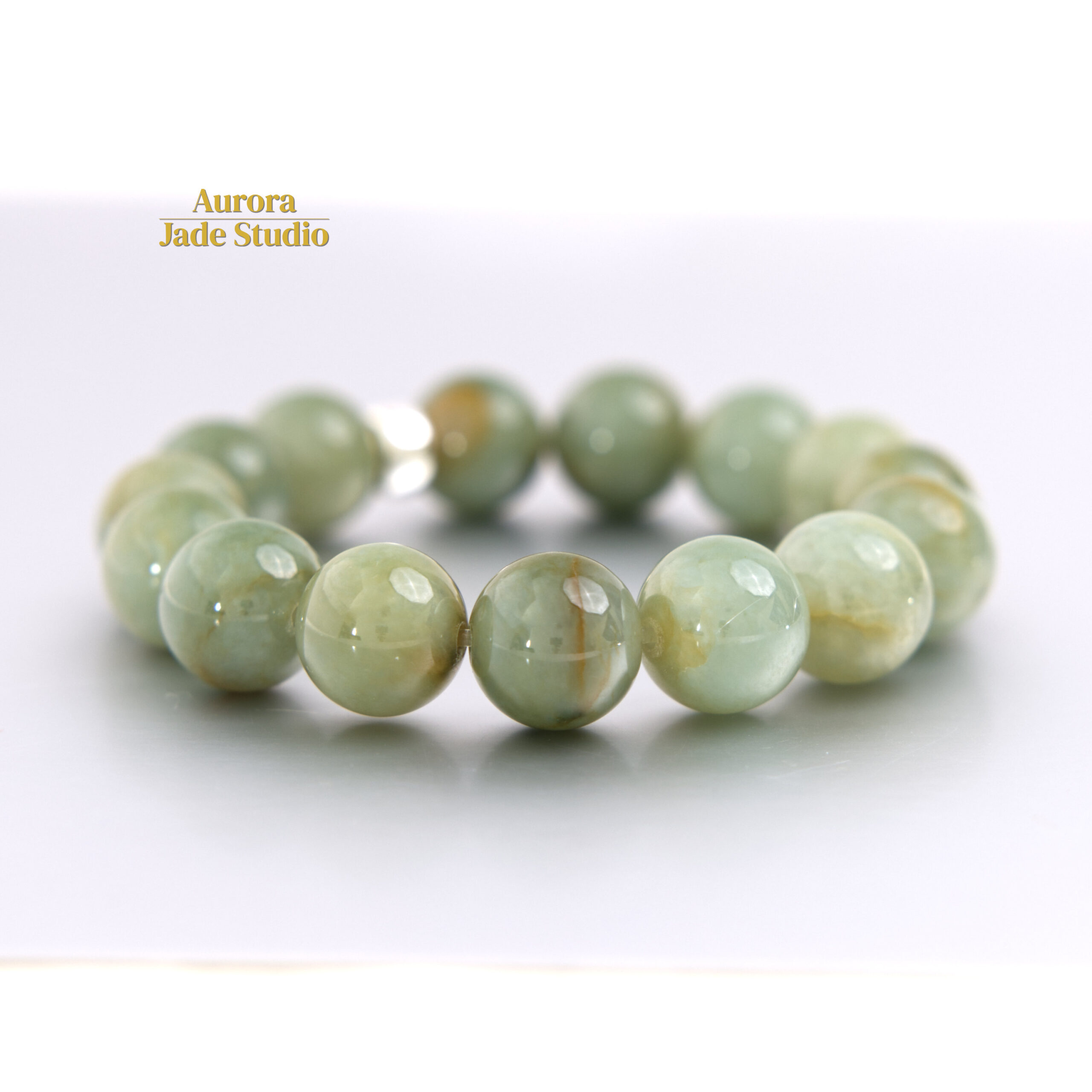 Natural Burmese Jadeite Bracelet – Celadon Green Statement Piece - Image 8