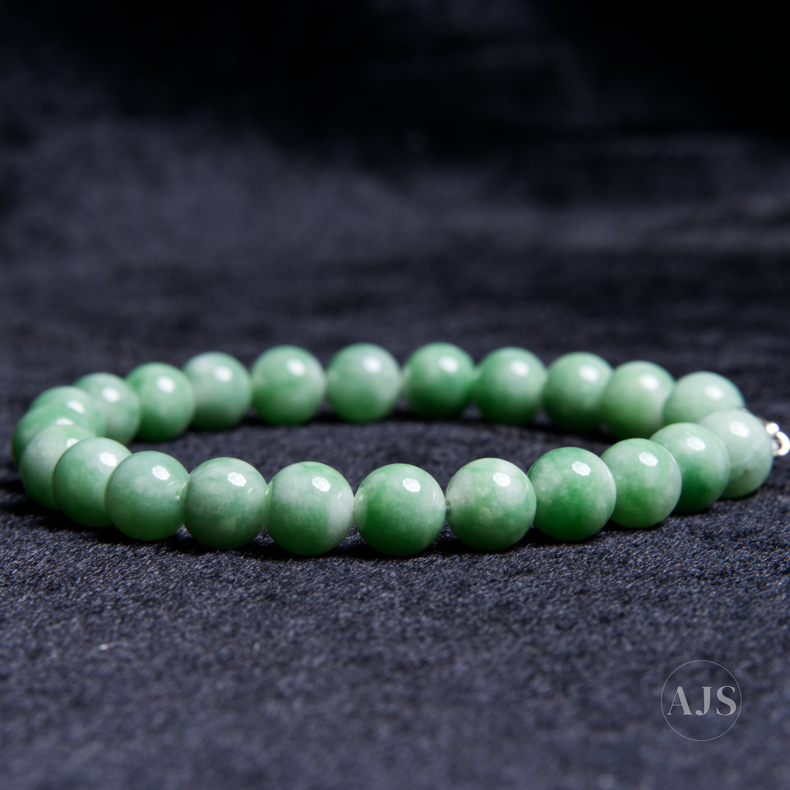 Burmese Jadeite Bracelet – Type A Soft Green 8.6–8.9mm Jade - Image 2