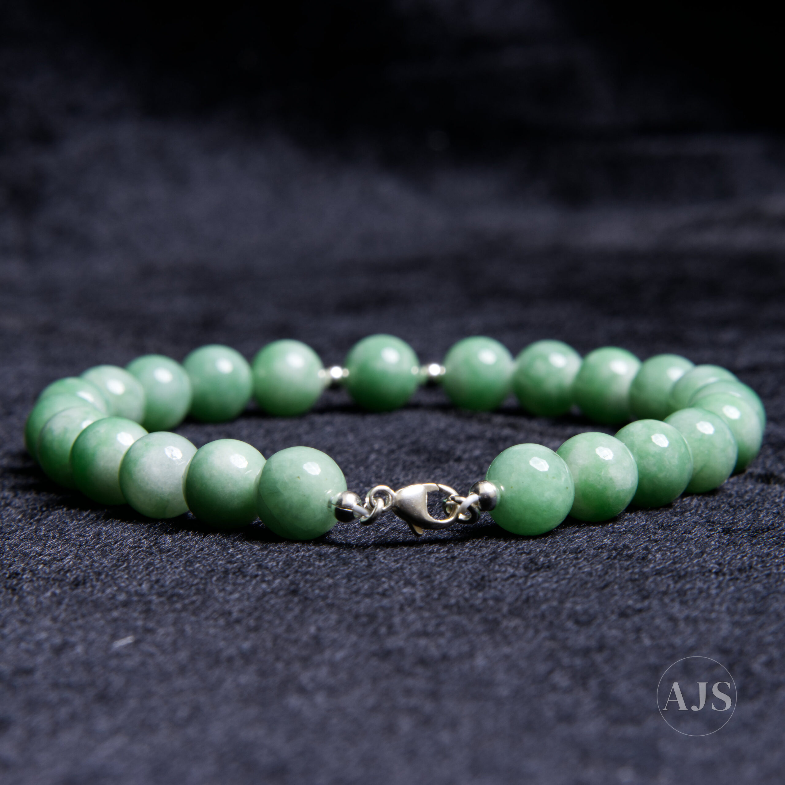 Burmese Jadeite Bracelet – Type A Soft Green 8.6–8.9mm Jade - Image 3