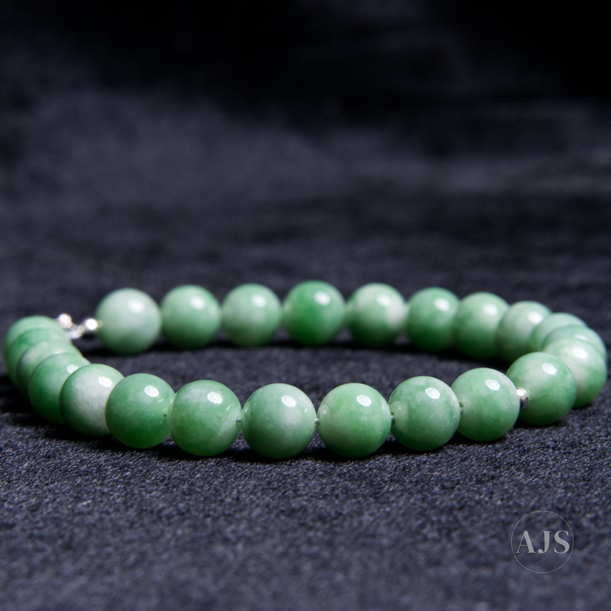 Burmese Jadeite Bracelet – Type A Soft Green 8.6–8.9mm Jade - Image 4