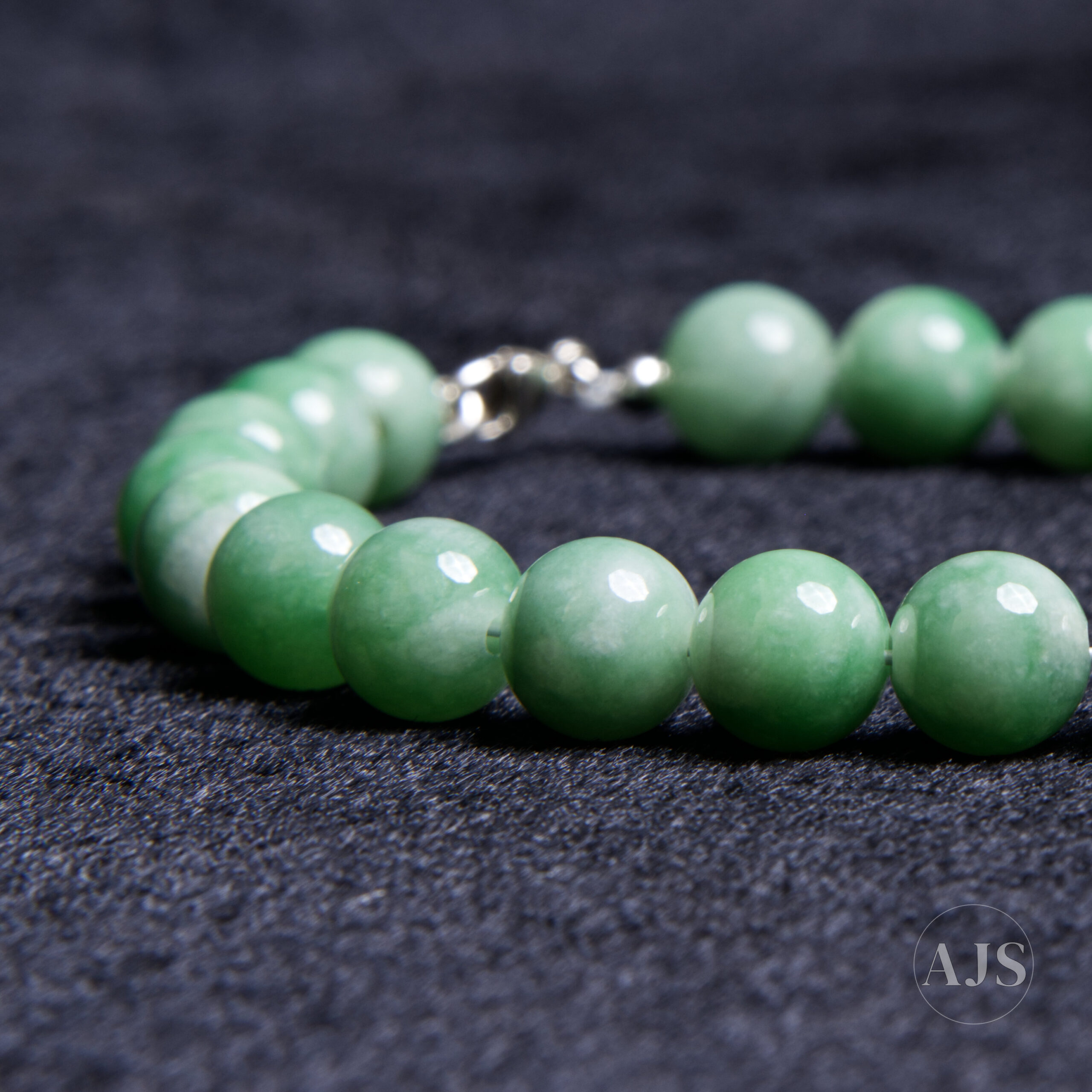 Burmese Jadeite Bracelet – Type A Soft Green 8.6–8.9mm Jade - Image 5
