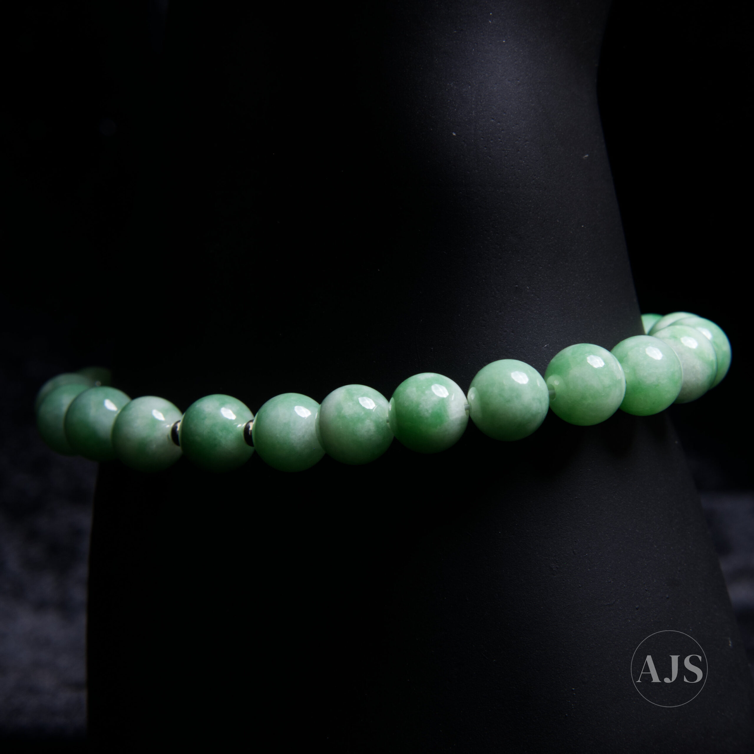 Burmese Jadeite Bracelet – Type A Soft Green 8.6–8.9mm Jade - Image 8