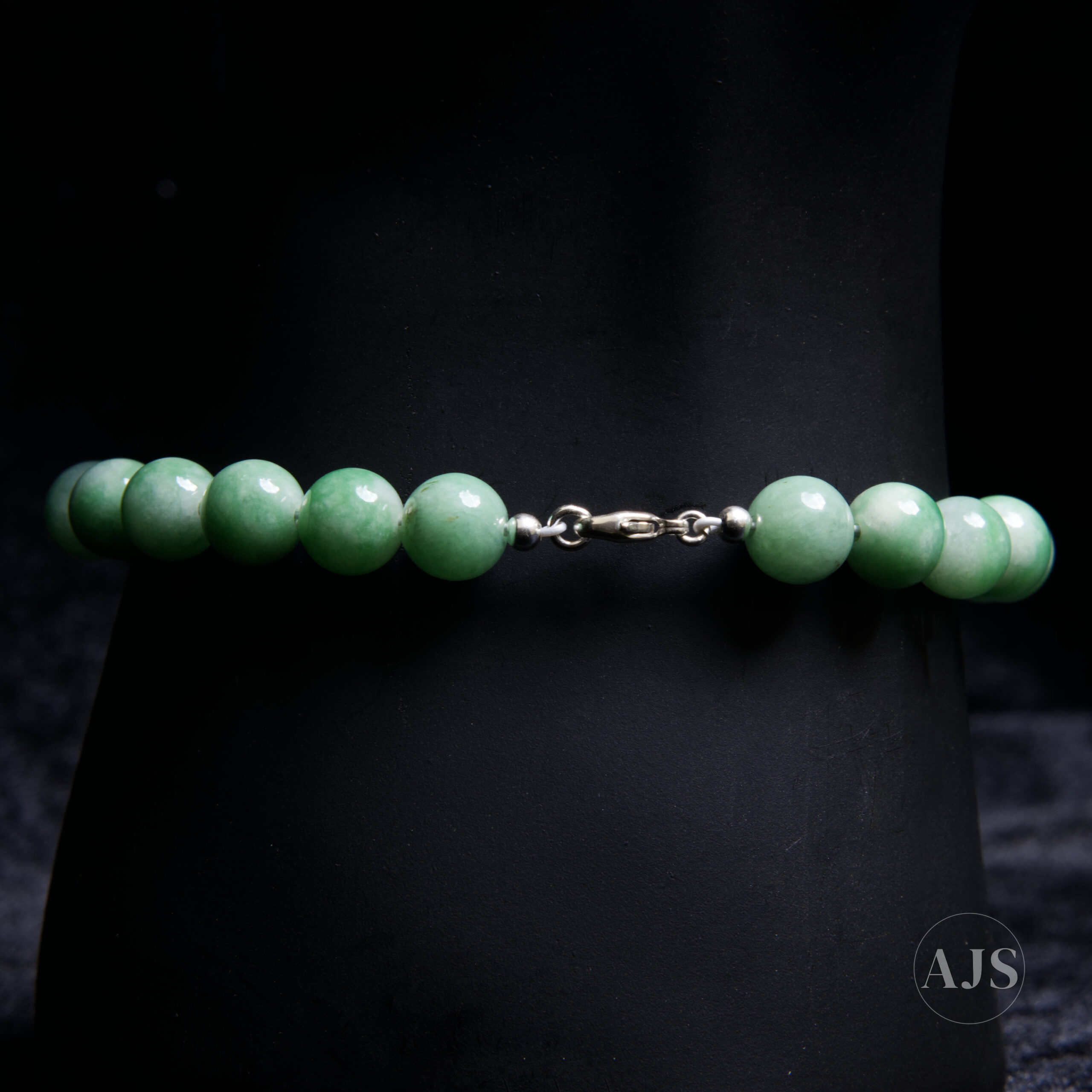 Burmese Jadeite Bracelet – Type A Soft Green 8.6–8.9mm Jade - Image 9